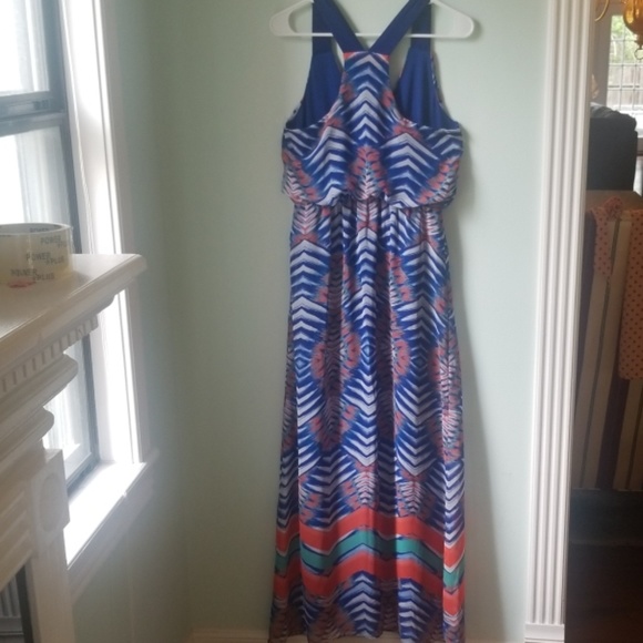 Bisou Bisou Racerback Maxi Dress - Size 4 - Picture 5 of 6